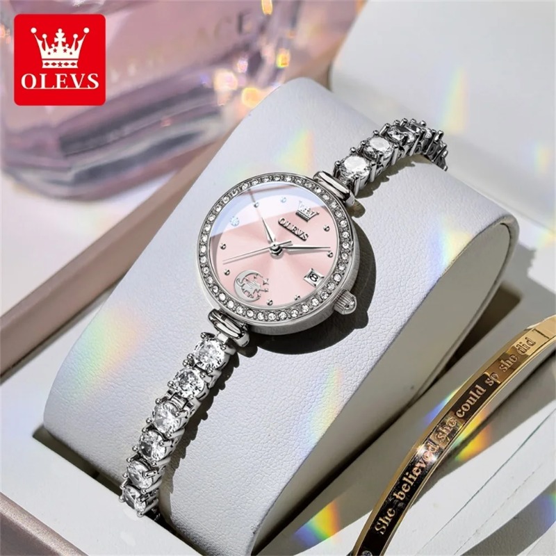 Luxury Watch E Jewellery - ساعات OLEVS النسائية، ساعة كوارتز مع