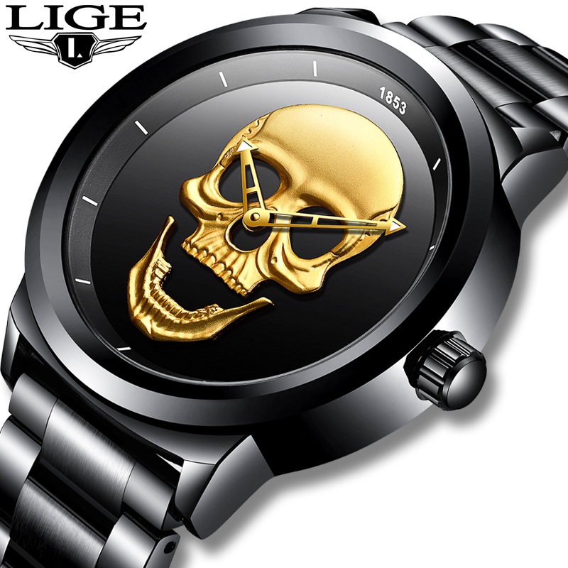 Luxury Watch Manufacturers - LIGE-الرجال الفولاذ المقاوم للصدأ كوارتز ساعة