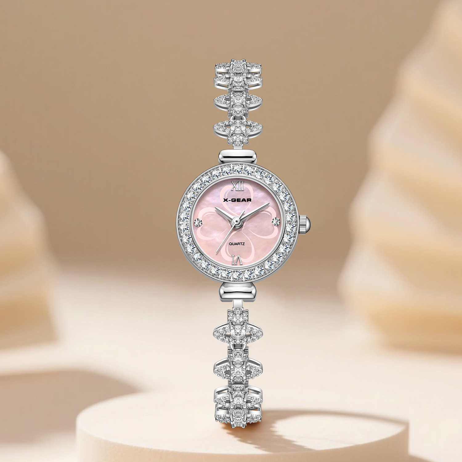 Luxury X I Watch - ساعة نسائية أنيقة من X-GEAR مزينة