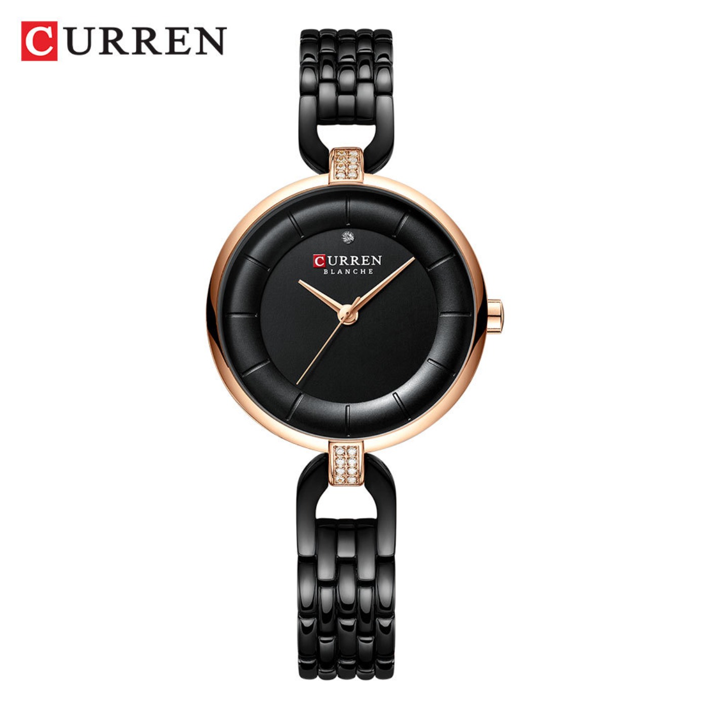 Luxury Watch Gold - ساعة نسائية من CURREN، ساعة يد