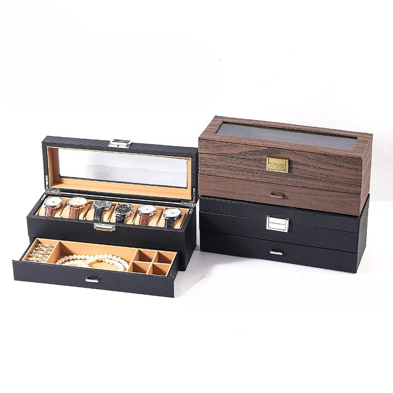 Luxury Watch E Jewellery - صندوق مجوهرات جلدي ريترو فاخر صناديق
