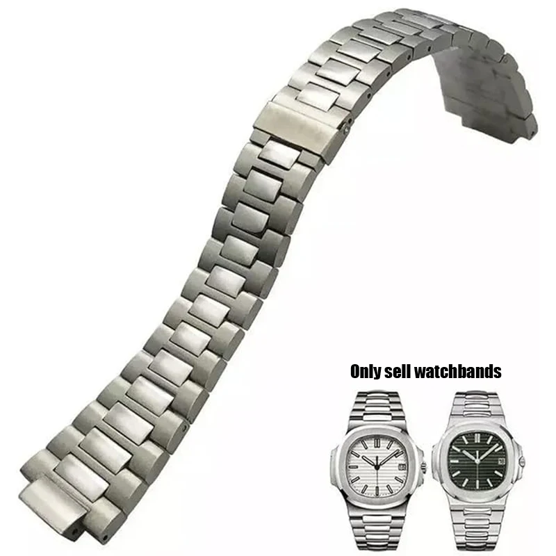 Patek Philippe Watch Nautilus - 25X13mm حزام ساعة من الفولاذ المقاوم