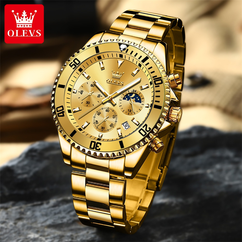 OLEVS مشاهدة الرجال العلامة ال - مراجعة Luxury Watch Manufacturers وسعره