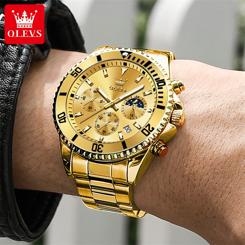 OLEVS مشاهدة الرجال العلامة ال - مراجعة Luxury Watch Manufacturers وسعره