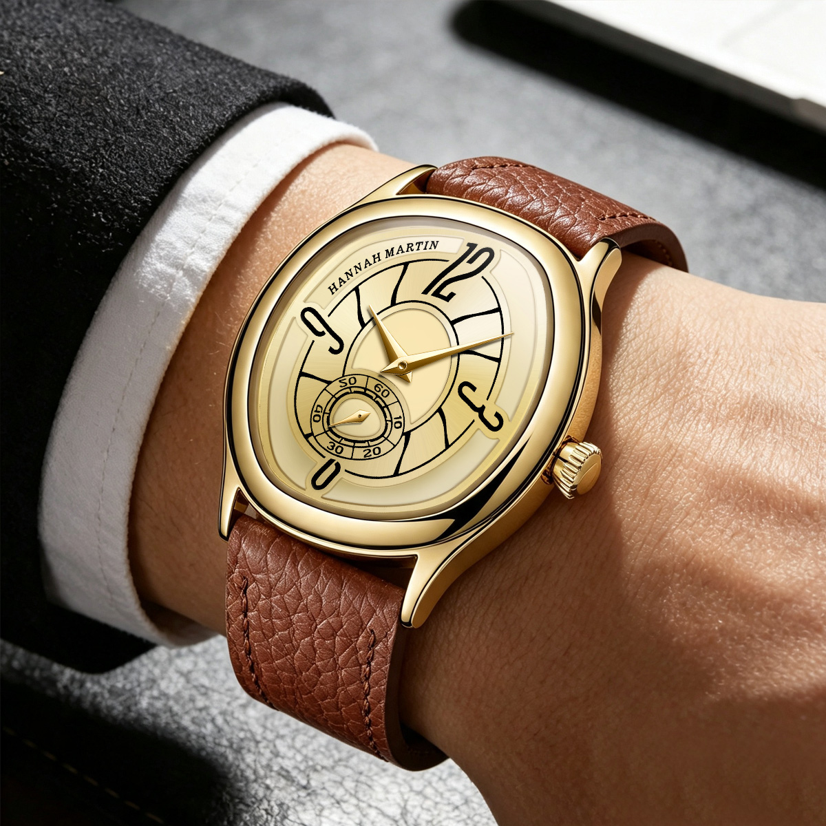 ساعة هانا مارتن أنيقة من الجلد - مراجعة Luxury Watches وسعره