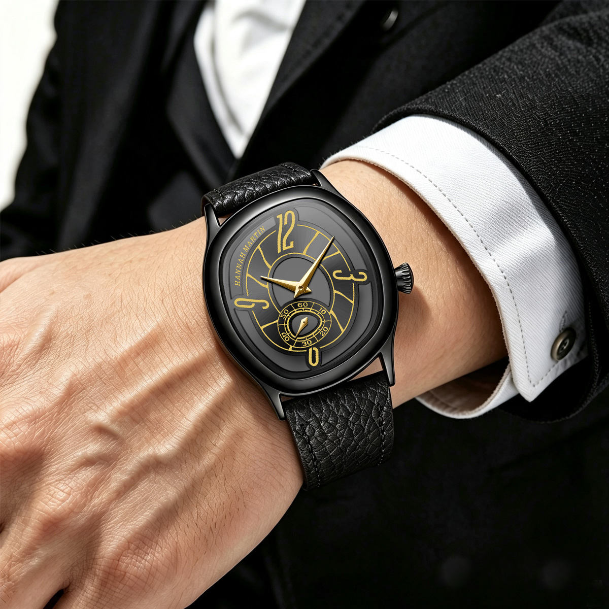 ساعة هانا مارتن أنيقة من الجلد - مراجعة Luxury Watches وسعره