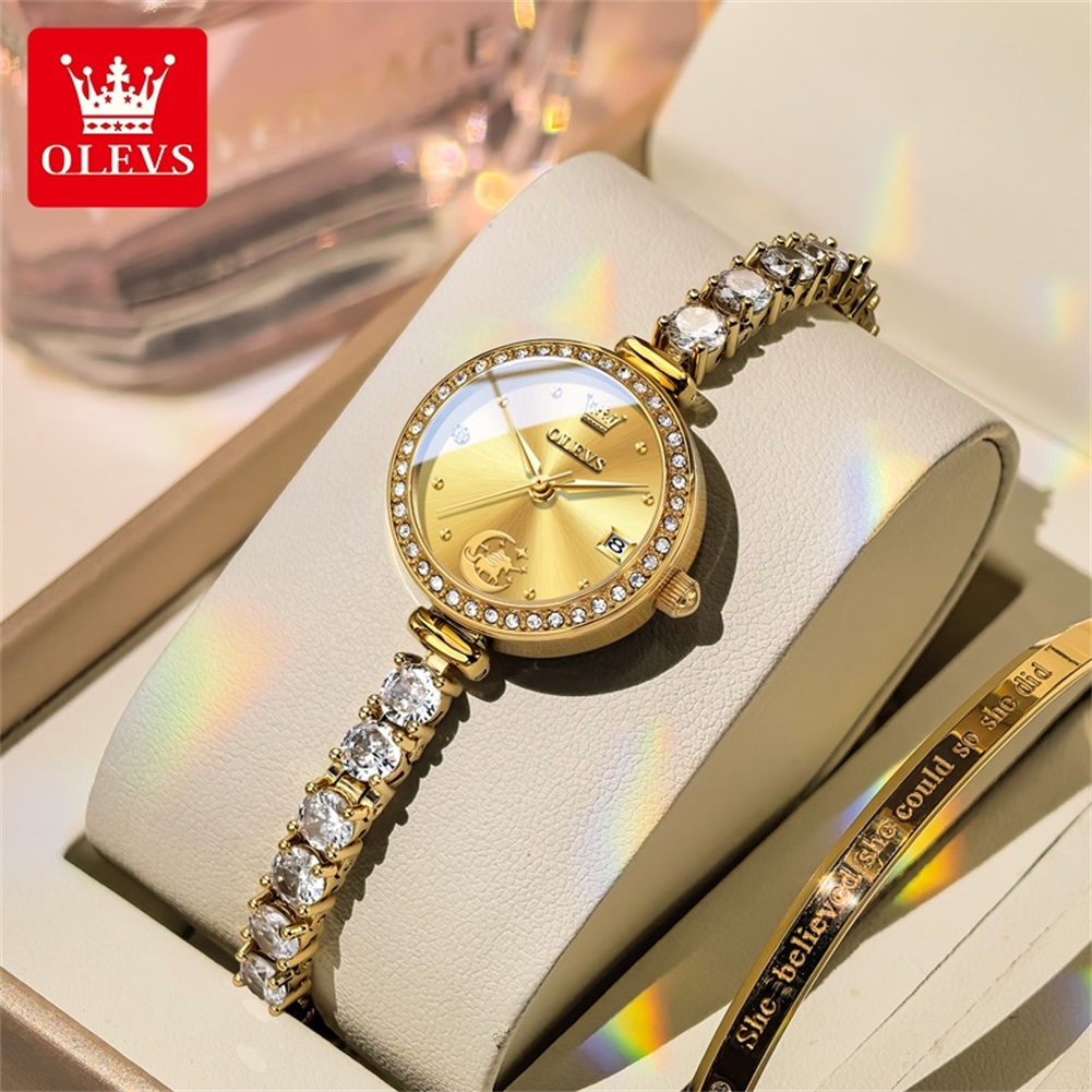 ساعة OLEVS الفاخرة الأصلية للن - مراجعة Luxury Watch E Jewellery وسعره