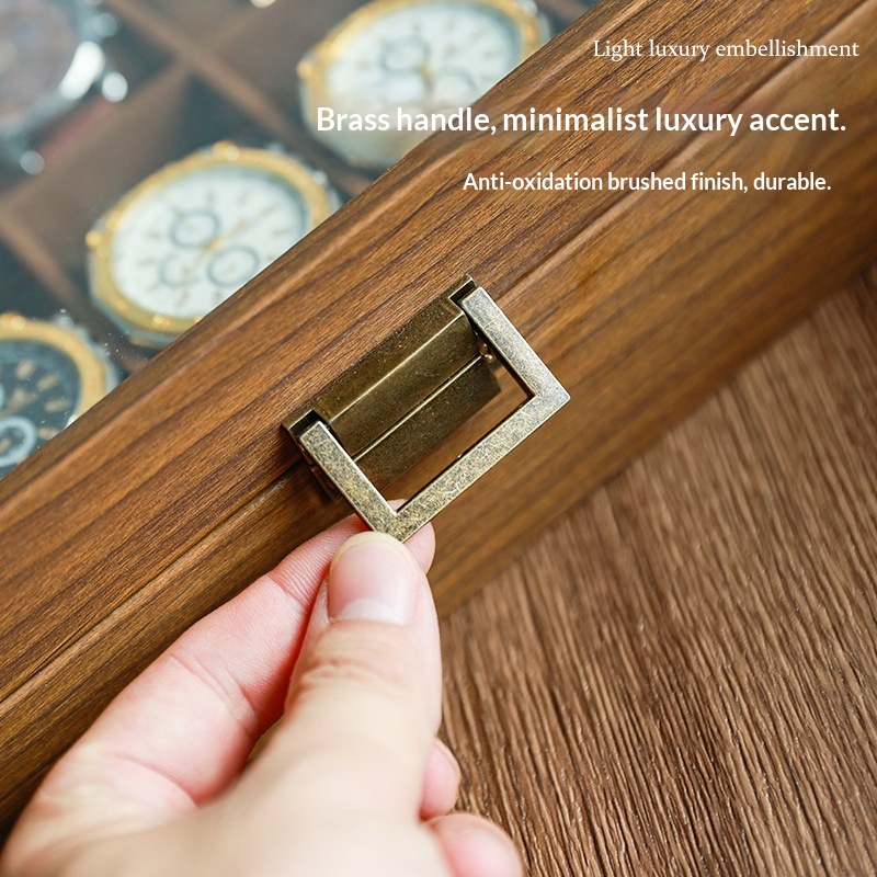 صندوق تخزين ساعات خشبي فاخر من - مراجعة Luxury Watch Collection Box وسعره