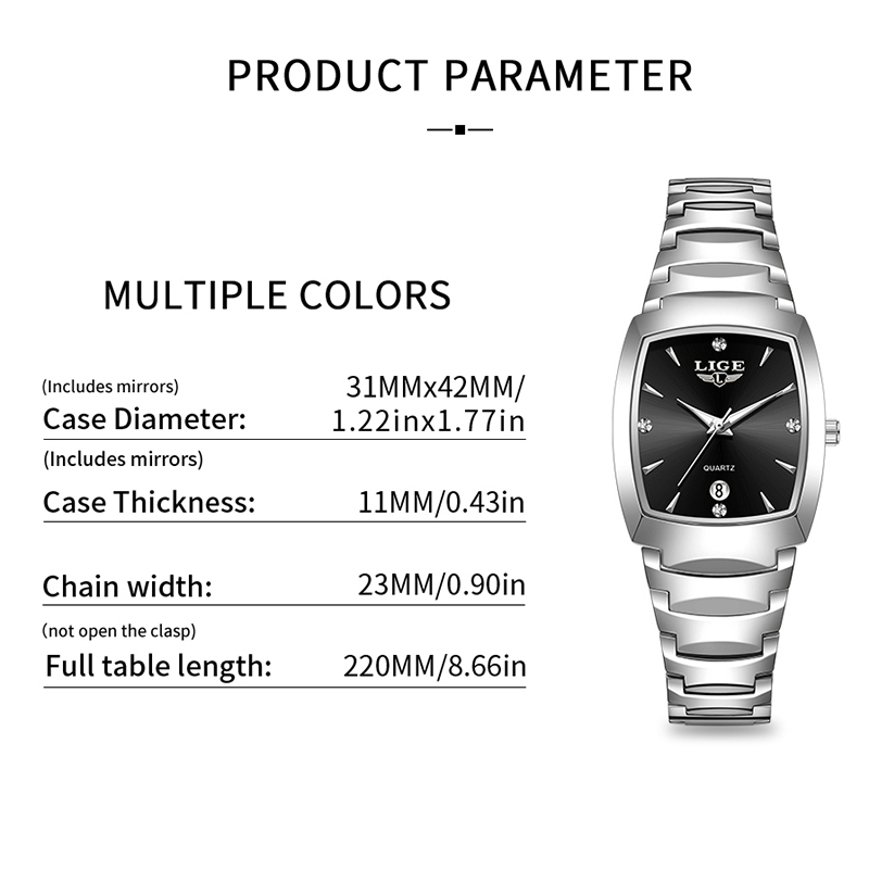 ساعة LIGE للسيدات الأعمال الفا - مراجعة Luxury Watches وسعره