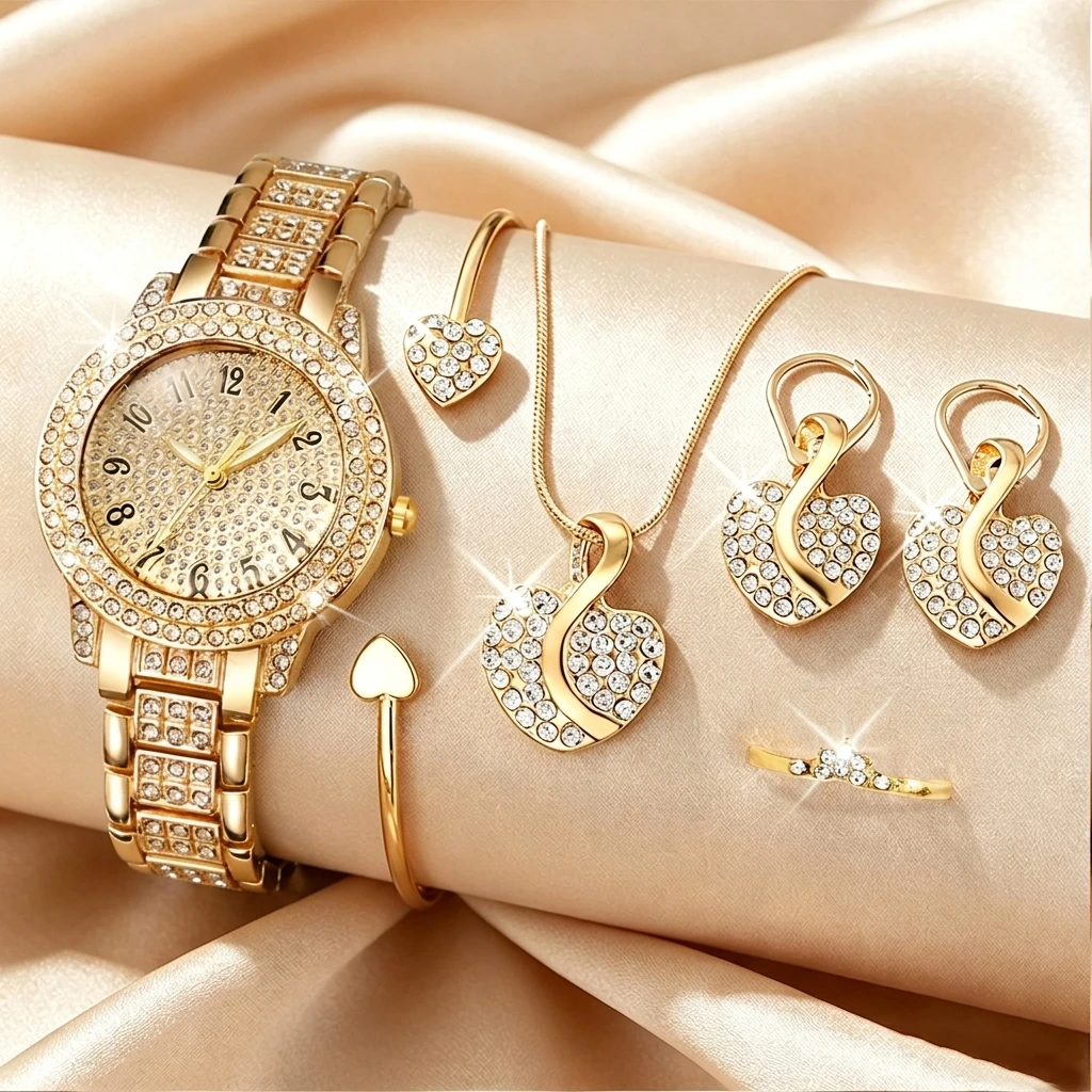6 قطع من ساعات اليد النسائية ا - مراجعة Open Heart Watch وسعره