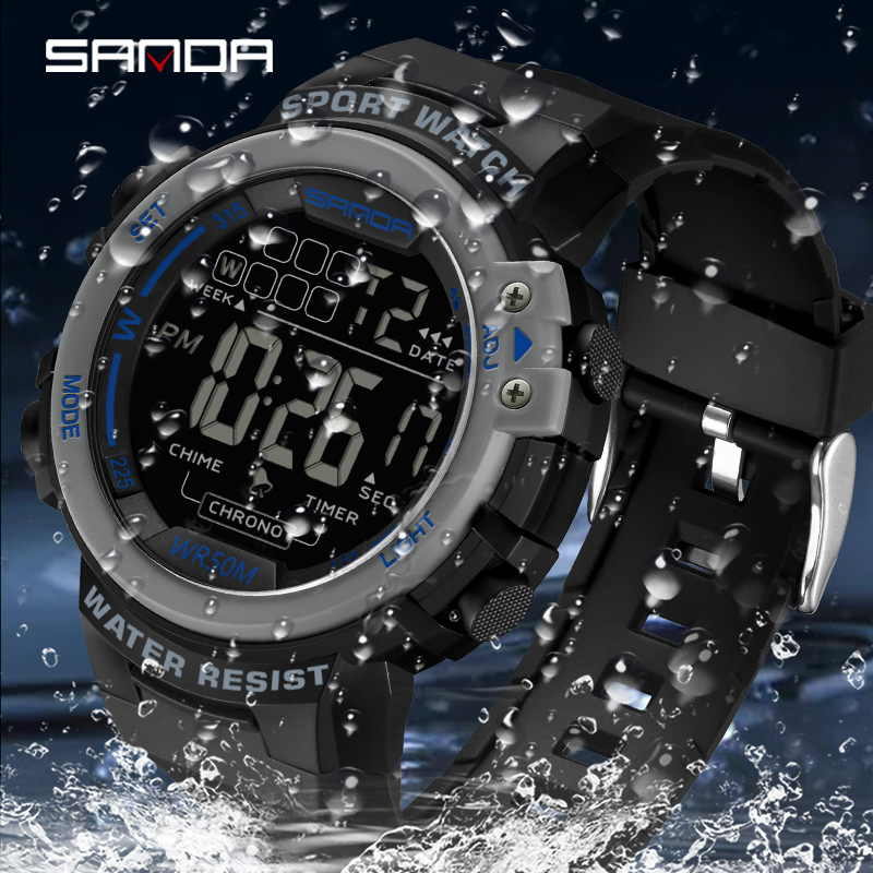 SANDA الفاخرة موضة G نمط ساعة  - مراجعة Luxury Watch G Shock وسعره