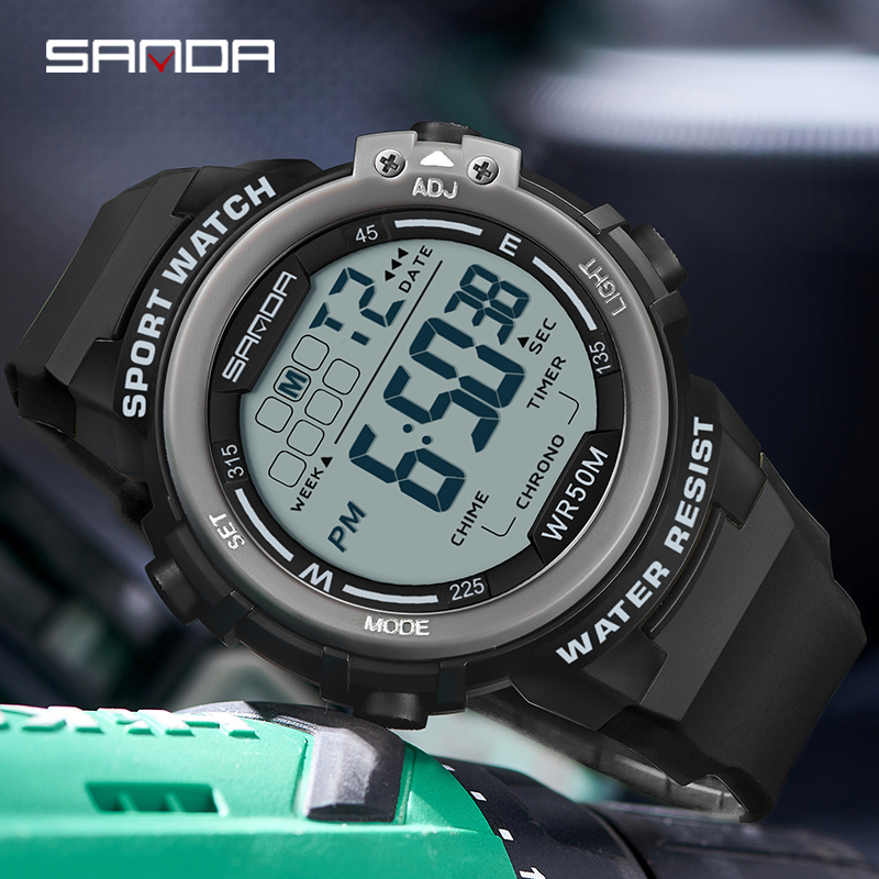 SANDA الفاخرة موضة G نمط ساعة  - مراجعة Luxury Watch G Shock وسعره