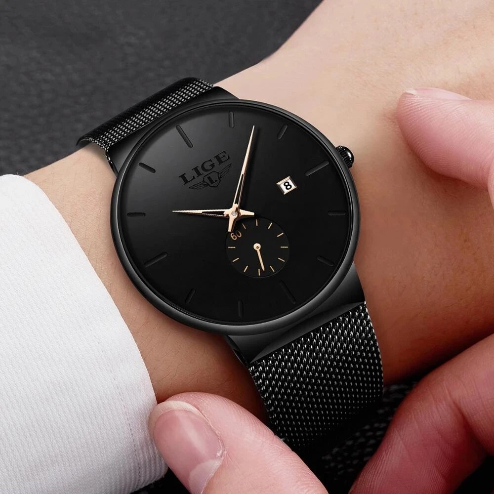 ساعات رجالية عصرية من LIGE ، أ - مراجعة Luxury Watch Manufacturers وسعره