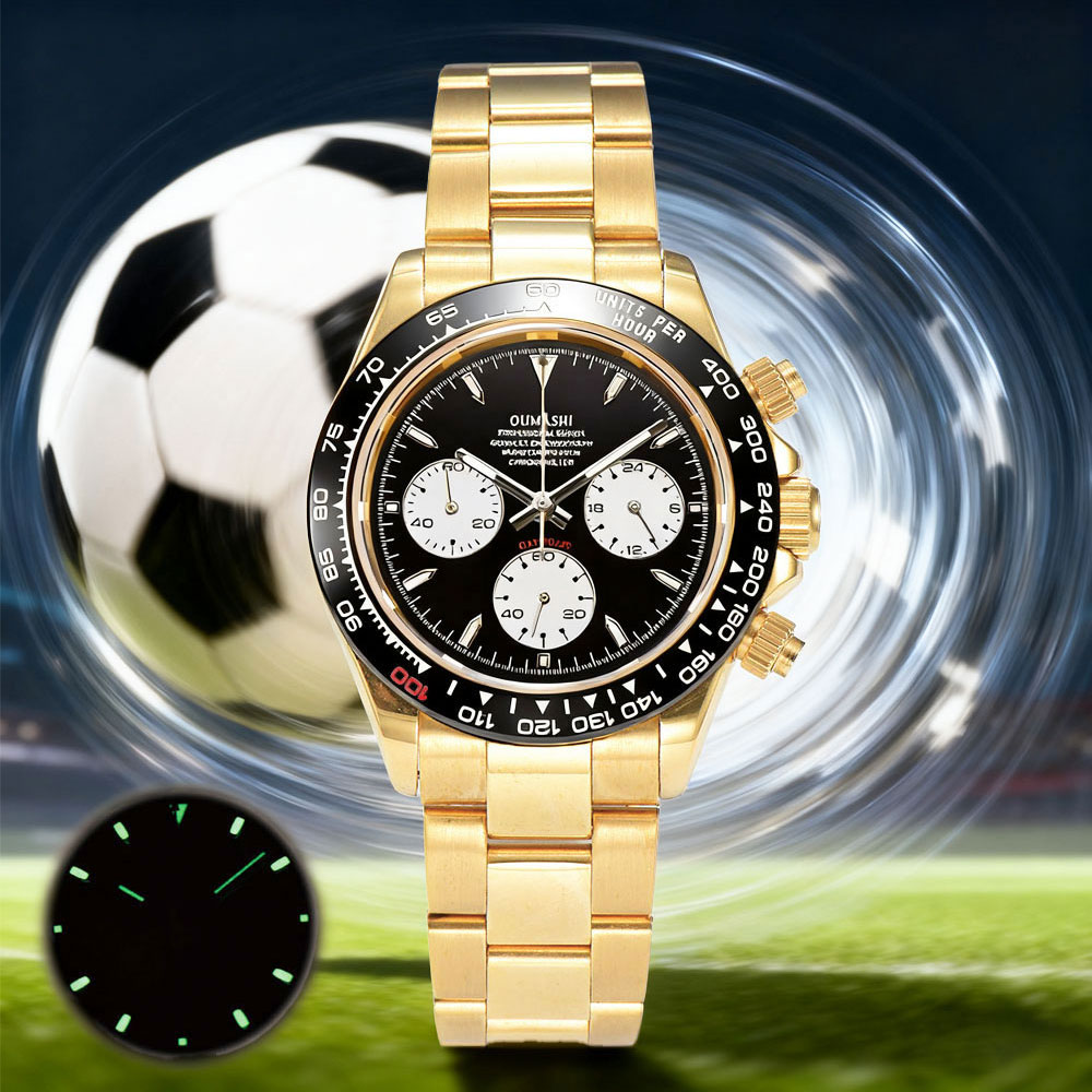 ساعة رجالية ذهبية مخصصة 39 ملم - مراجعة Luxury Watch Gold وسعره