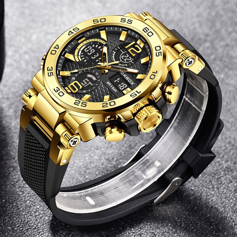 FOXBOX-مقاوم للماء ساعة عمل لل - مراجعة Luxury Watch Collection Box وسعره