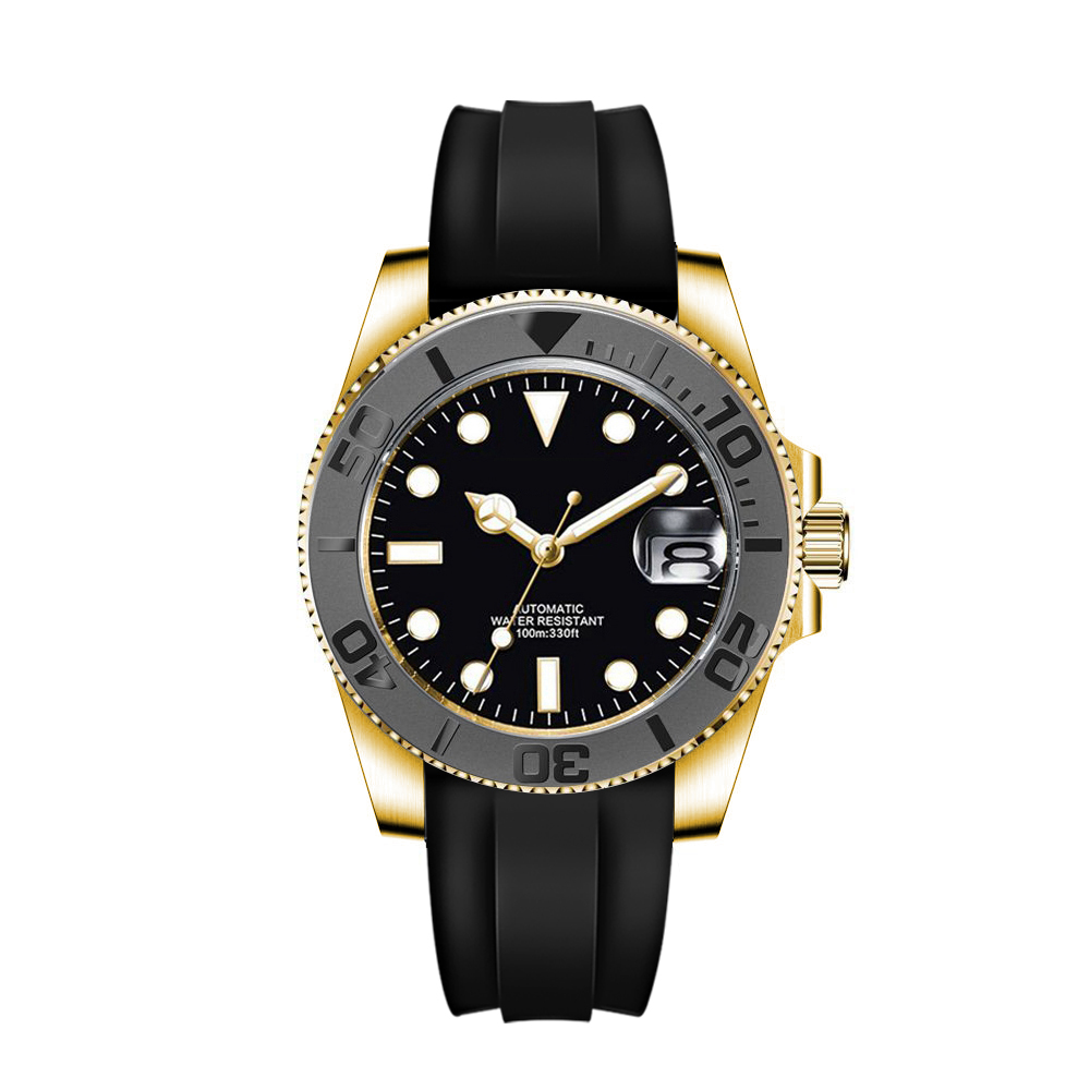 شعار مخصص 40mLuxury NH35/ Miyo - مراجعة Luxury Watch Gold وسعره