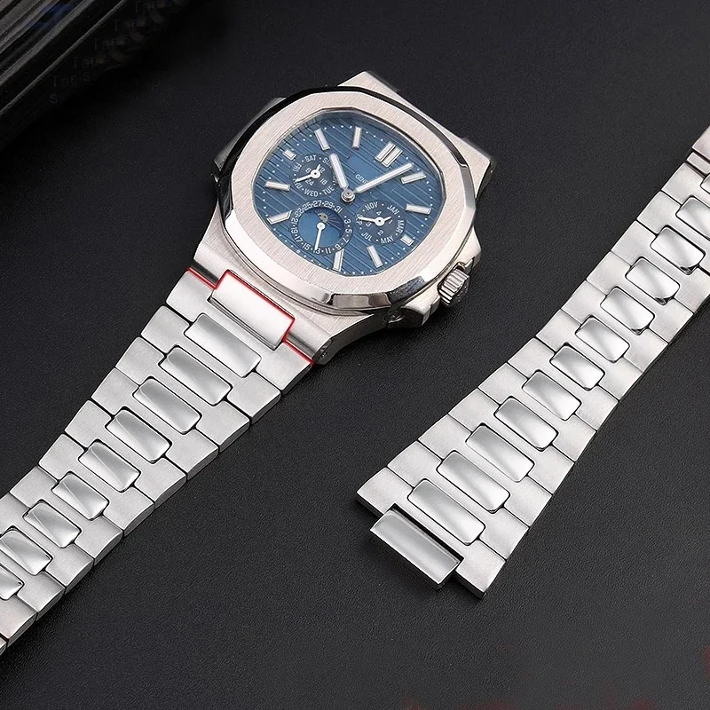 25X13mm حزام ساعة من الفولاذ ا - مراجعة Patek Philippe Watch Nautilus وسعره