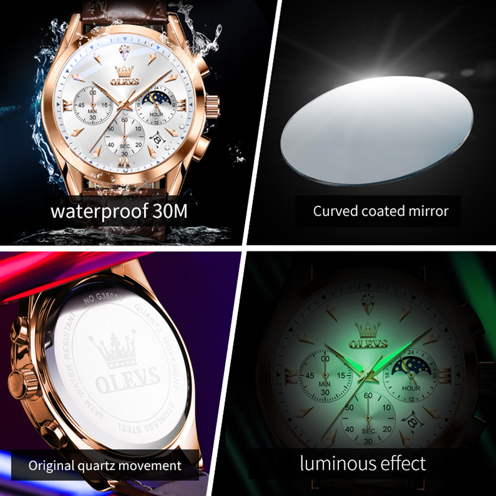 OLEVS العلامة التجارية الجديدة - مراجعة Luxury Watch Manufacturers وسعره